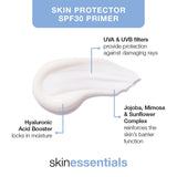 A moisturising primer with a lightweight fluid texture, it protects, hydrates and provides skin with a healthy glow.