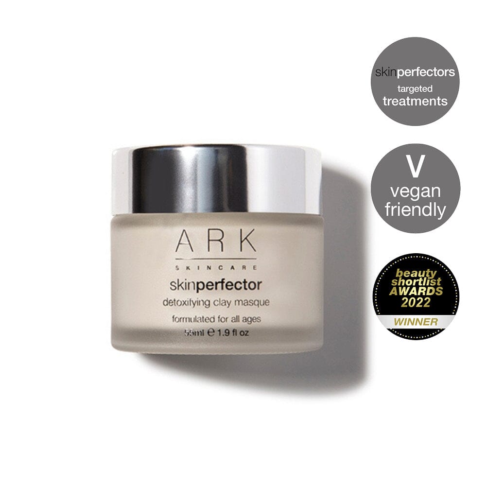 ARK Skincare's Detoxifying Clay Mask - a purifying, anti-pollution clay face mask. Vegan friendly & cruelty free.