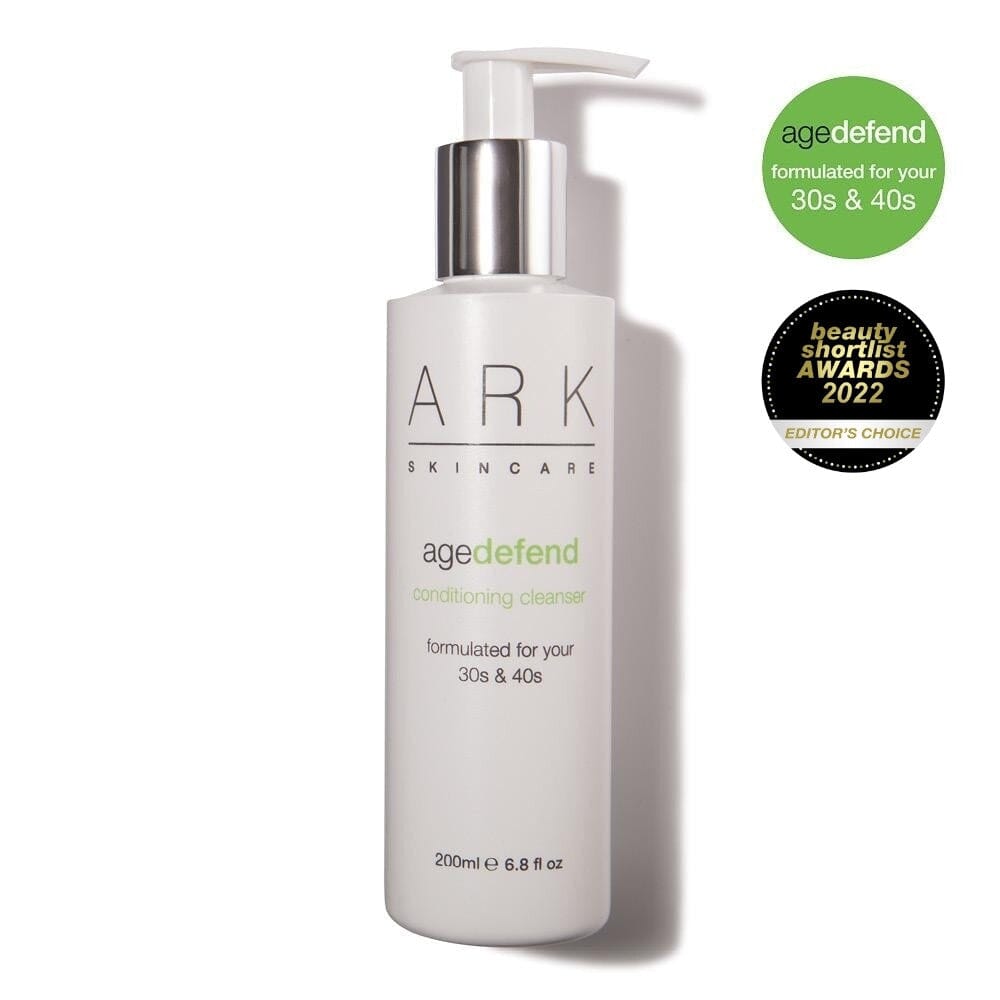 ARK Skincare's Age Defend Conditioning Cleanser is a moisturising face wash for 30s & 40s skin, it's vegan friendly too