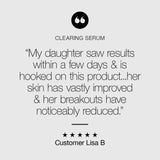 "My daughter saw results within a few days..her skin has vastly improved & breakouts have noticeably reduced" 5 star review