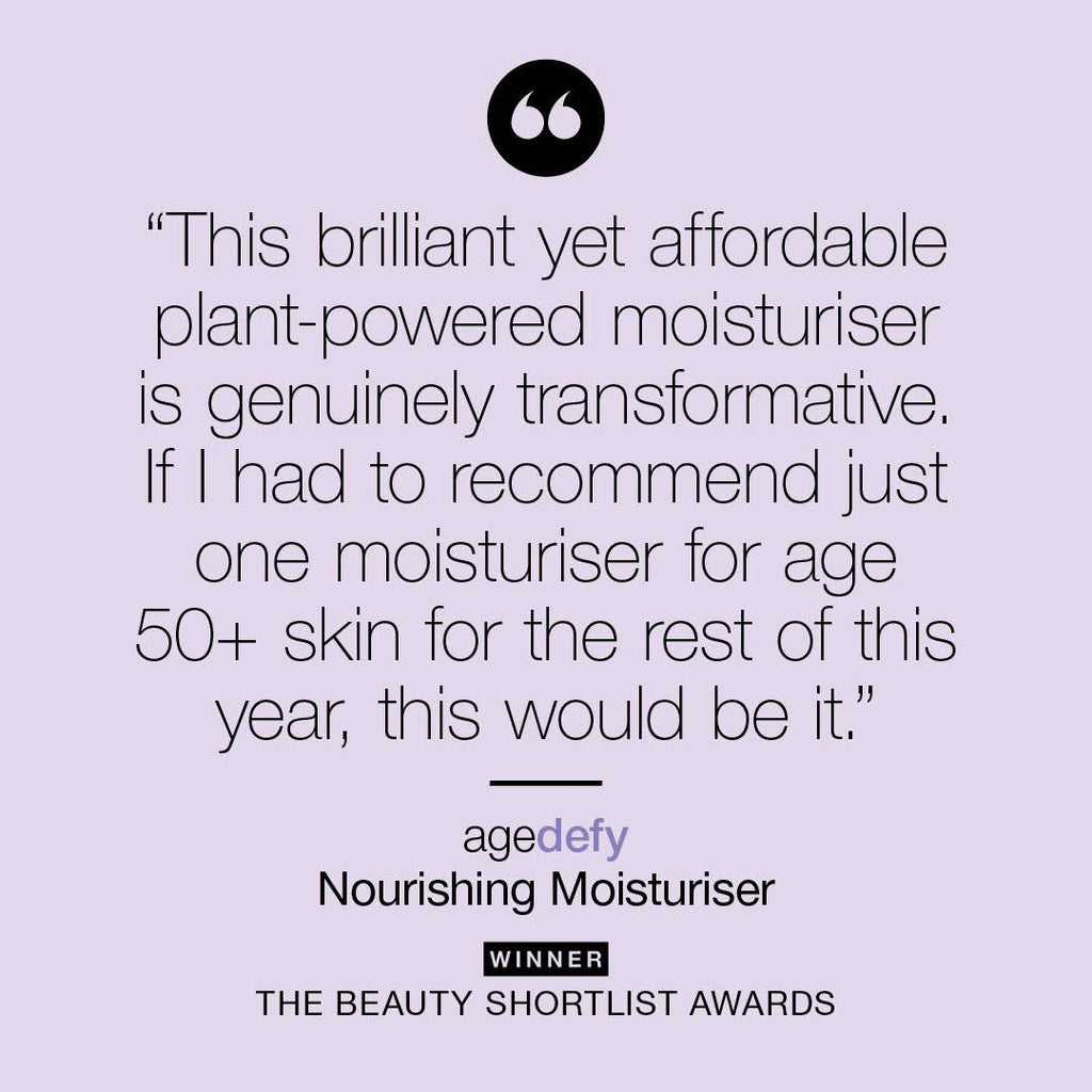 'This brilliant yet affordable plant-based moisturiser is genuinely transformative.' say the  Beauty Shortlist Awards.