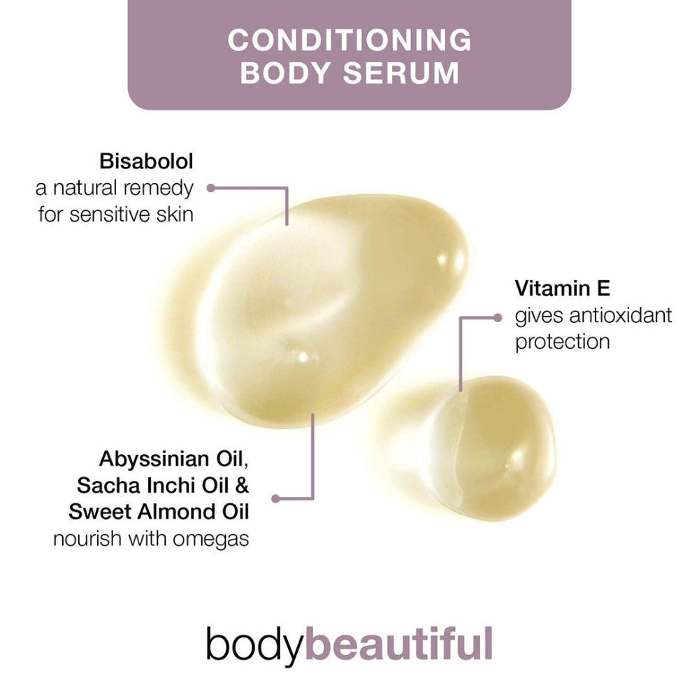 Luxurious vegan body oil featuring Abyssinian Oil, Sacha Inchi Oil & Sweet Almond Oil. 100% natural formula