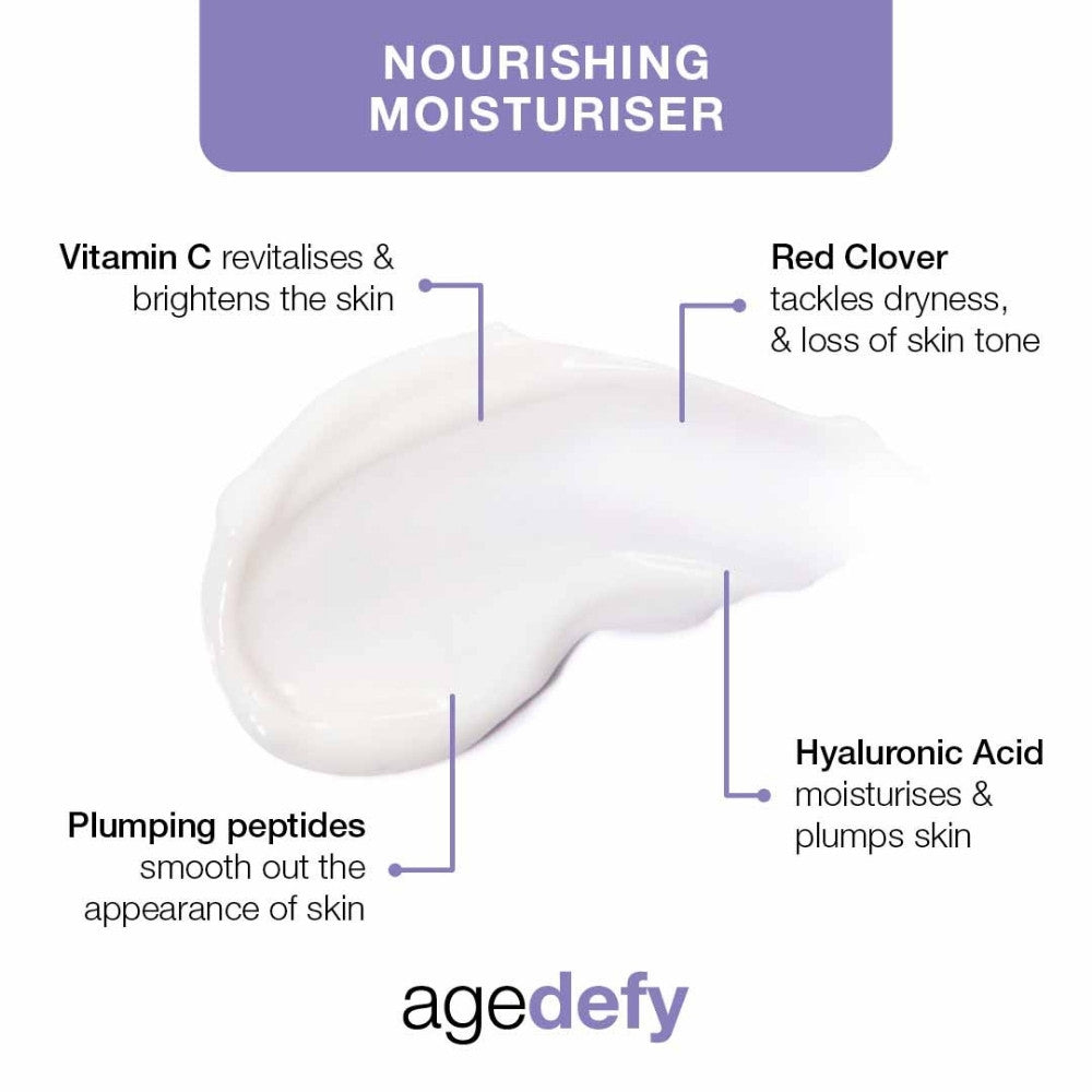 ARK's Age Defy nourishing moisturiser, designed for mature skin full of hardworking ingredients such as Hyaluronic Acid