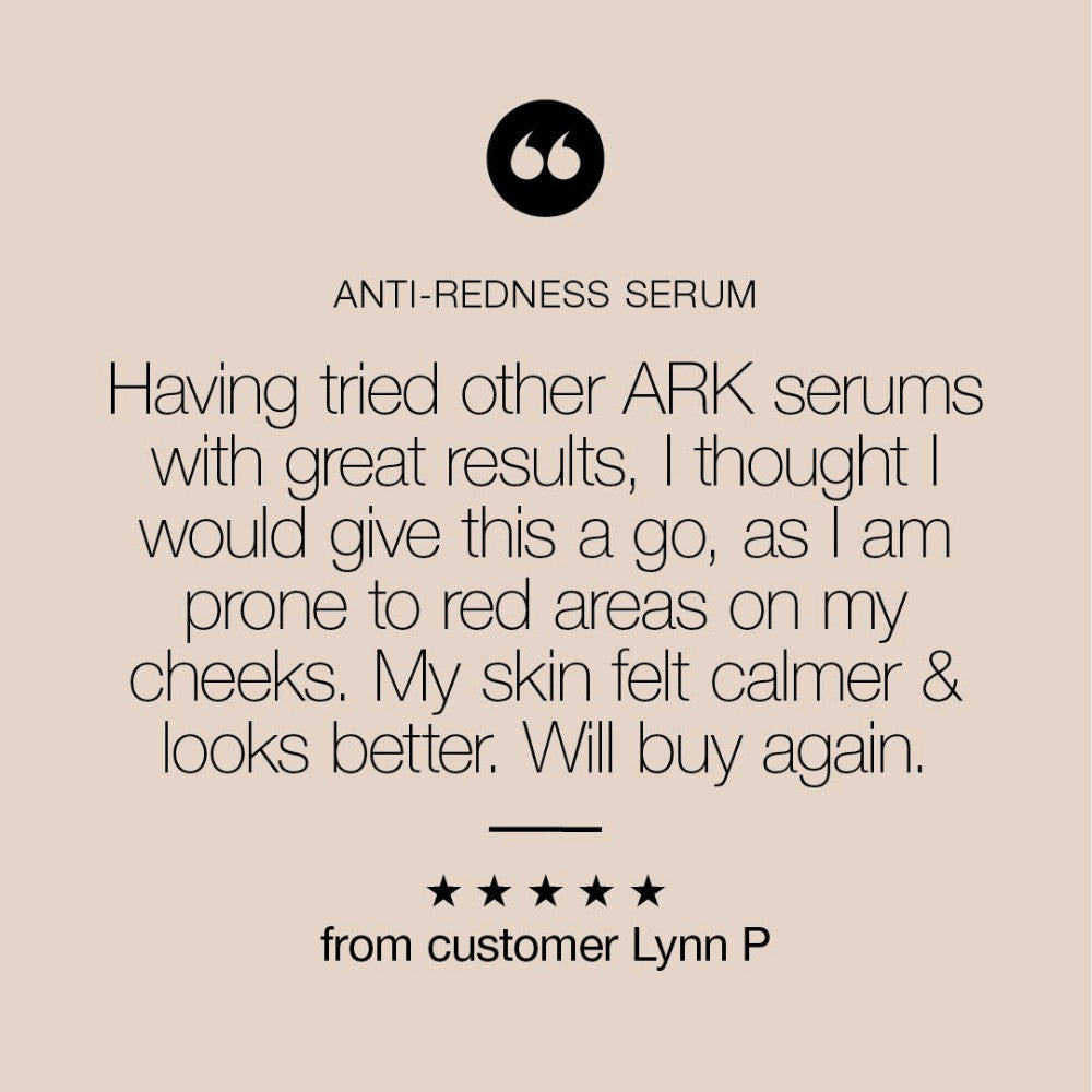 "...I am prone to red areas on my cheeks. My skin felt calmer & looks better. will buy again." 5 star customer review
