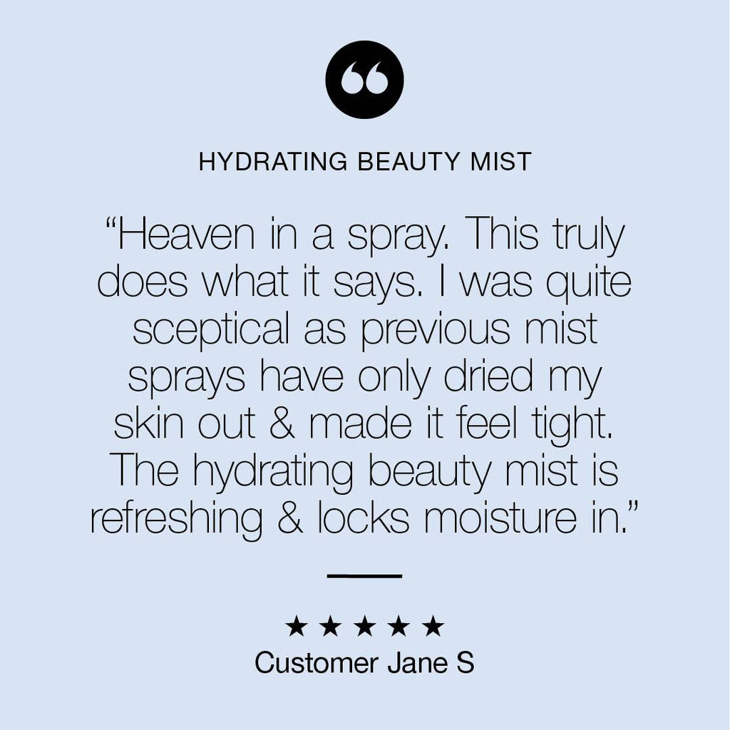 "Heaven in a spray. This truly does what it says...refreshing & locks moisture in" says customer Jane S's product review