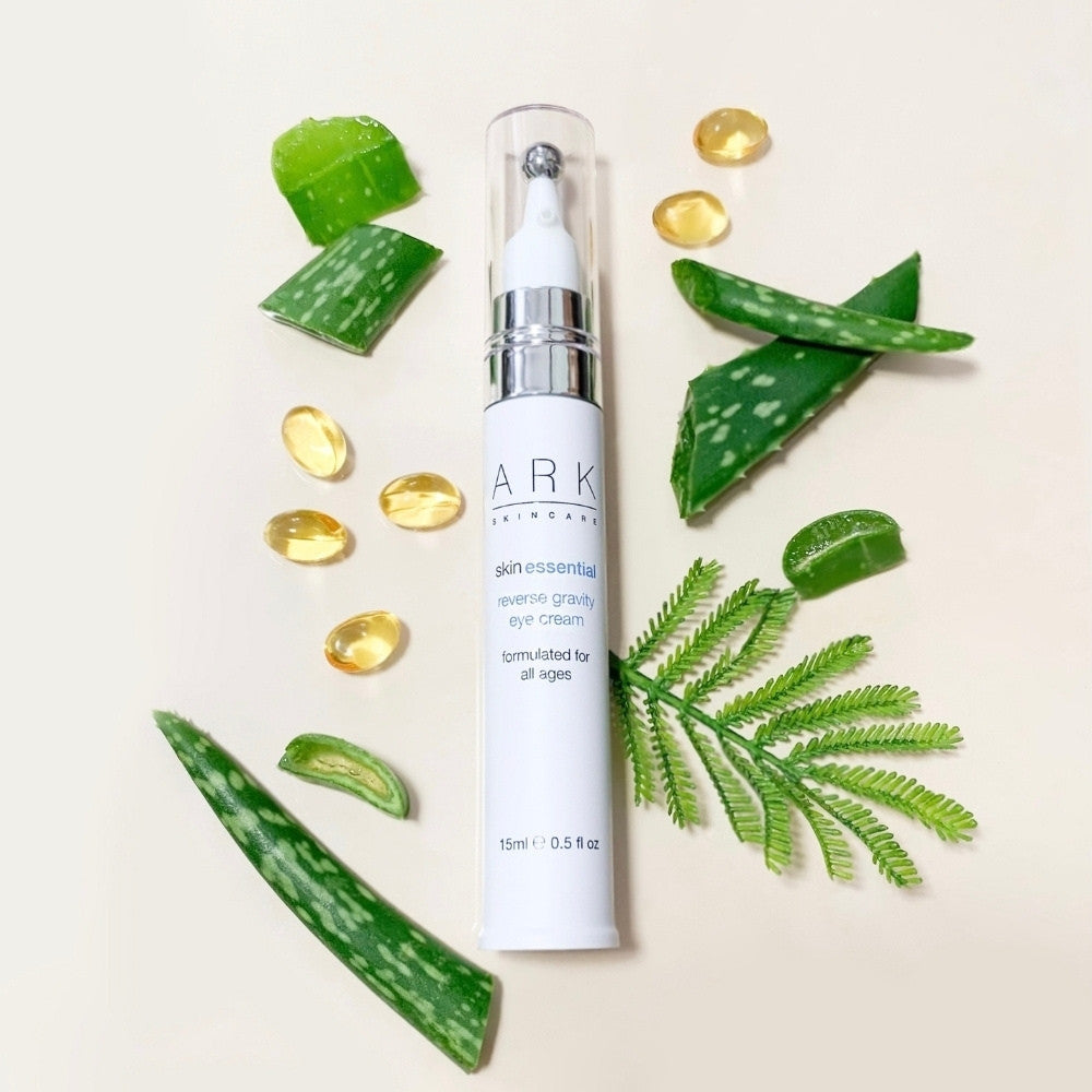 ARK's Reverse Gravity Eye Cream contains natural ingredients to tighten, hydrate & fade dark circles. 100% vegan