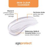 Age Protect Cleanser has a gel texture which helps teens & 20s to clear their complexion. 100% Vegan & cruelty free